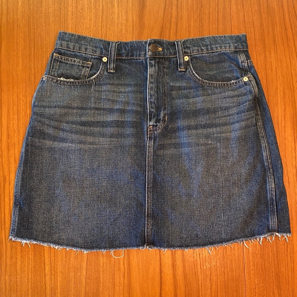 Madewell 100% cotton denim mini skirt